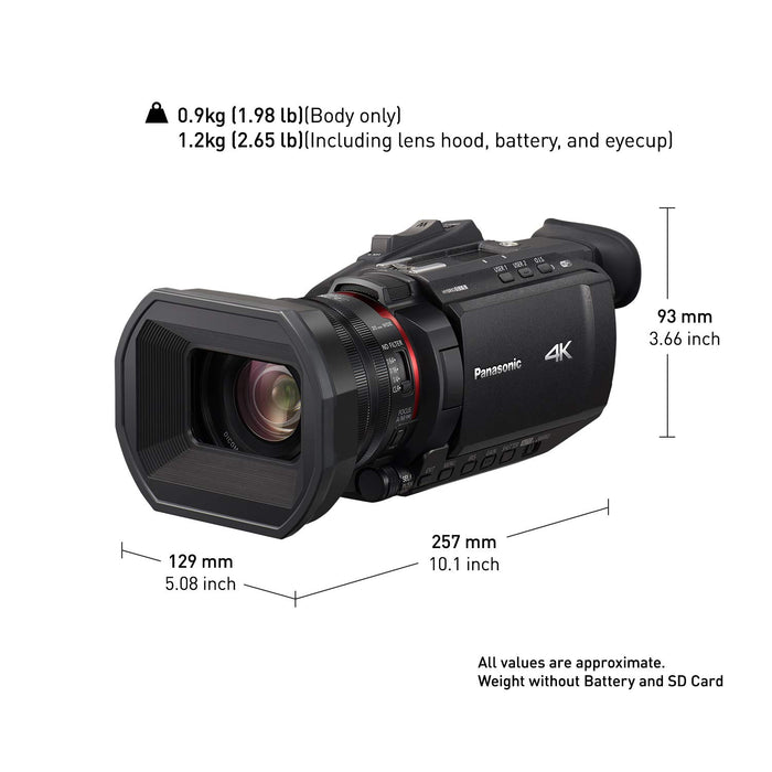 Panasonic HC-X1500 UHD 4K HDMI Pro Camcorder