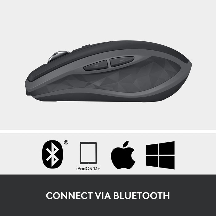 Logitech MX Anywhere 2S Wireless Mouse - Bluetooth Edition (Black) - Image 7