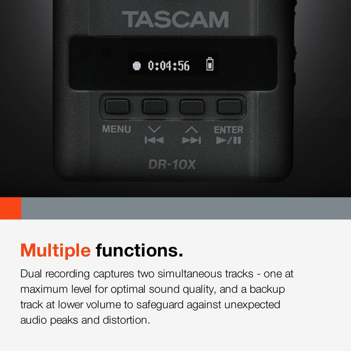 Tascam DR-10X Micro Plug-On Audio Recorder - Compact & Versatile - Image 8