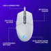Logitech G203 Lightsync Wired Gaming Mouse - Precision Performance in White - Image 7