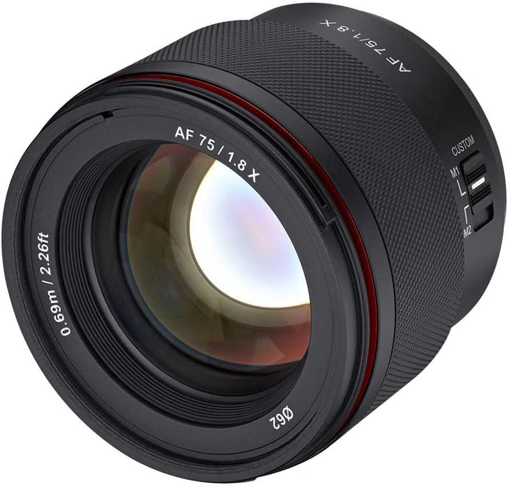 Samyang AF 75mm F/1.8 Lens - Compact and Lightweight for Fuji X Cameras - Image 5