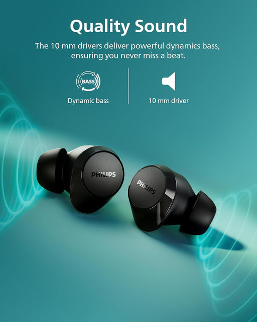 Philips TAT1209 True Wireless Earbuds - Premium Sound Quality in Black - Image 2