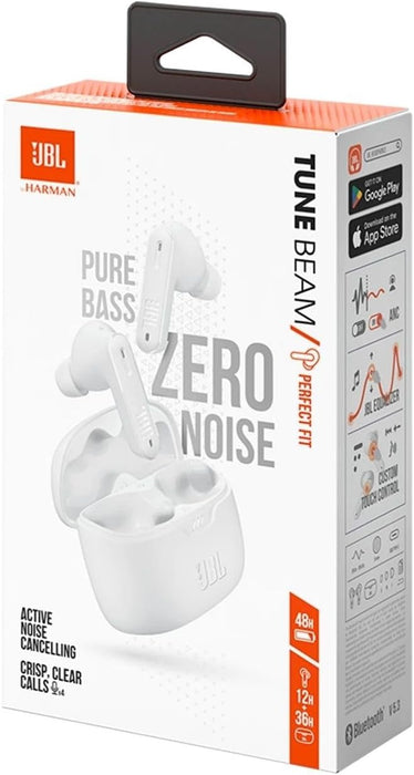 JBL Tune Beam True Wireless Earbuds - Ghost Edition (White) - Image 6