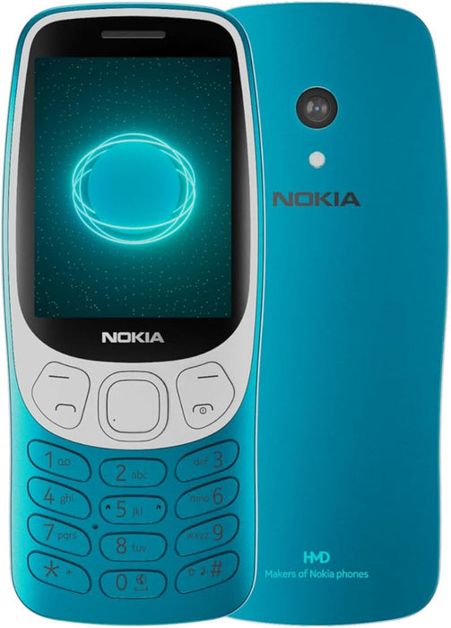 Nokia 3210 Flip Phone - Stylish Scuba Blue Design, Model TA-1618 DS - Image 1