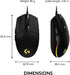 Logitech G102 Light Sync Gaming Mouse - Customizable RGB Lighting - Black - Image 8