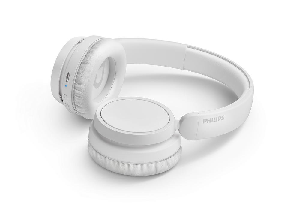 Philips TAH5209 Over-Ear Wireless Headphones - Premium Sound Quality in White - Image 4