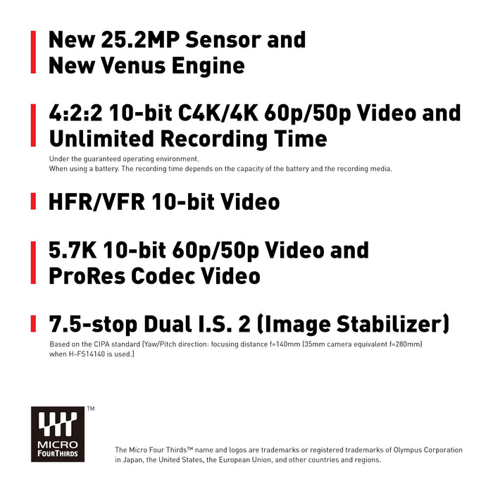 Panasonic Lumix GH6 Mirrorless Camera with 12-60mm f/2.8-4 Lens (DC-GH6L) - 11