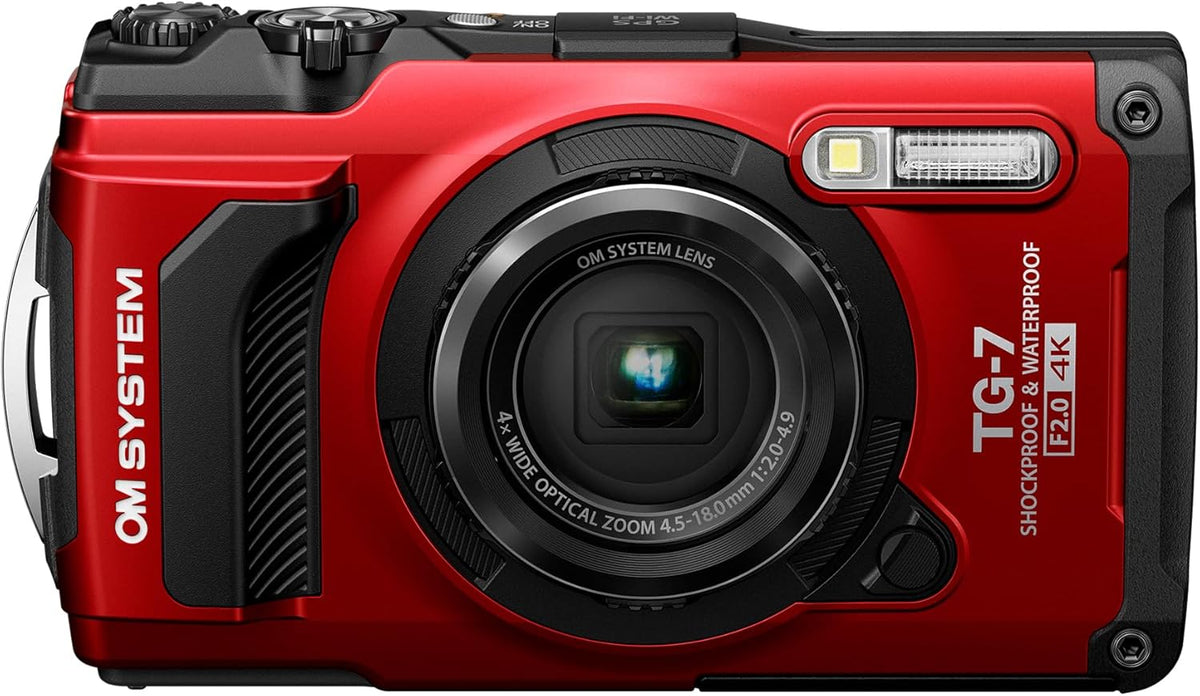 OM System Tough TG-7 Digital Camera - 12MP Waterproof Compact