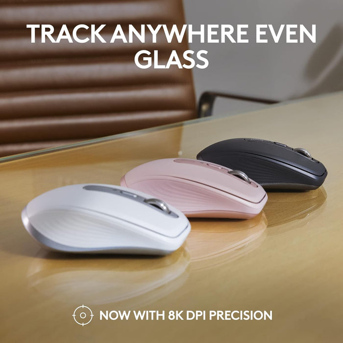 Logitech MX Anywhere 3S Wireless Mouse - Compact Ergonomic Design (Graphite) - Image 2