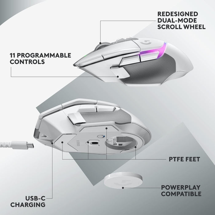 Logitech G502 X Plus Wireless Optical Mouse - Advanced Gaming Performance - Image 7