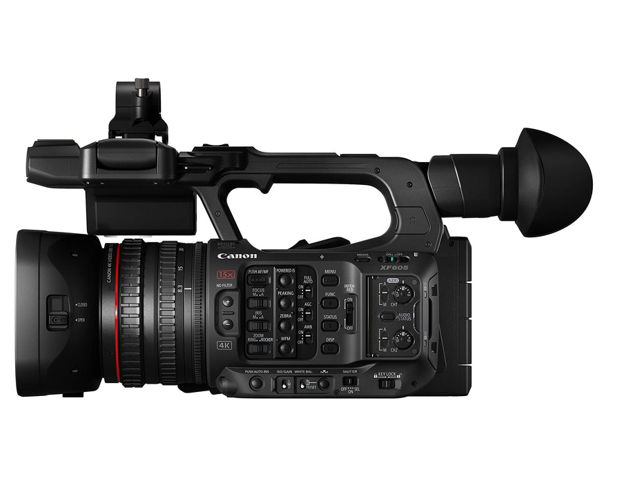 Canon XF605 UHD 4K HDR Pro Camcorder - 3