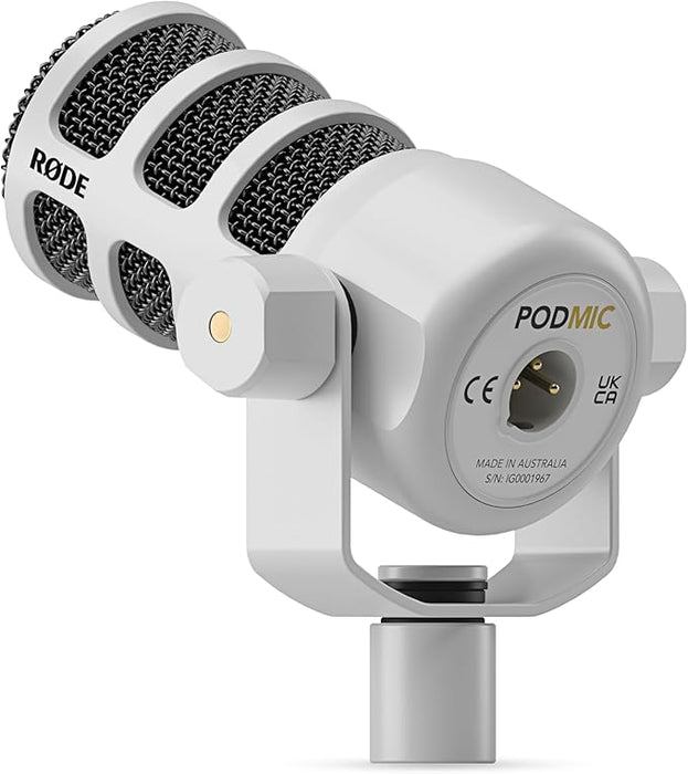 Rode PodMic Dynamic Podcasting Microphone - Professional White Model - Image 4