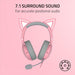 Razer Kraken Kitty V2 Chroma RGB Headphones - Quartz Gaming Headset - Image 6