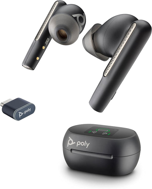 Poly Voyager Free 60+ Wireless Headset - Touchscreen Charge Case (BT700C) - Image 1