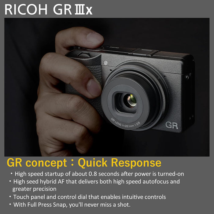 Ricoh GR IIIx Digital Camera - 24MP Compact Camera with 28mm Lens - Image 12