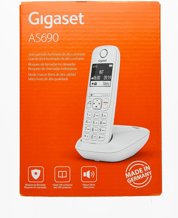 Gigaset Wireless Phone As690 White (S30852-H2816-D202) - 9