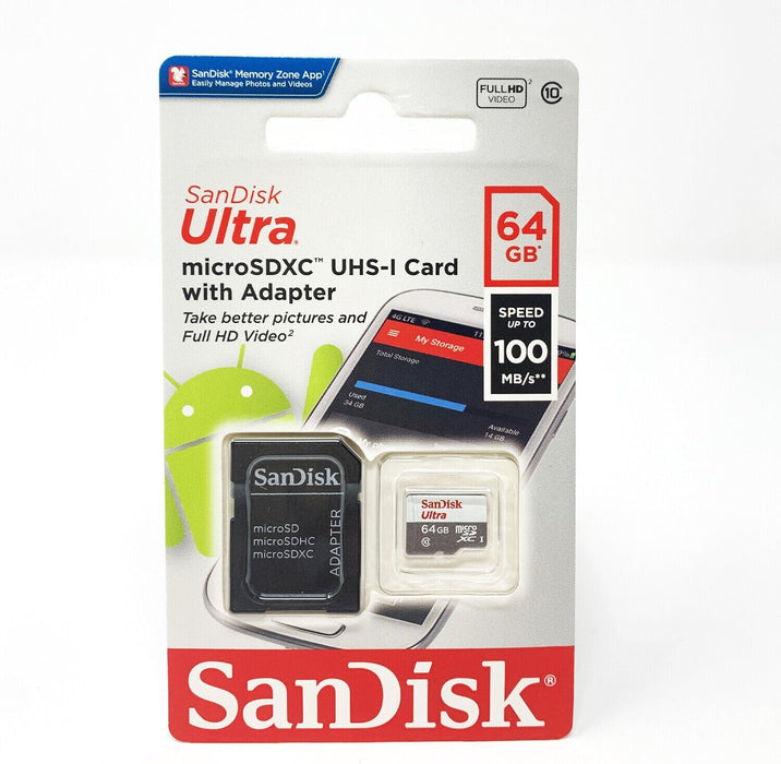 SanDisk Ultra microSD Class 10 - 64GB Memory Card (SDSQUNR-064G-GN3MN) - Image 5