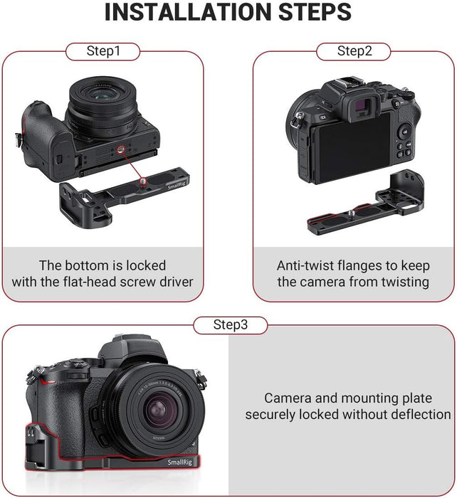 SmallRig Vlogging Mounting Plate for Nikon Z50 - Ultimate Stability (LCN2525) - Image 4