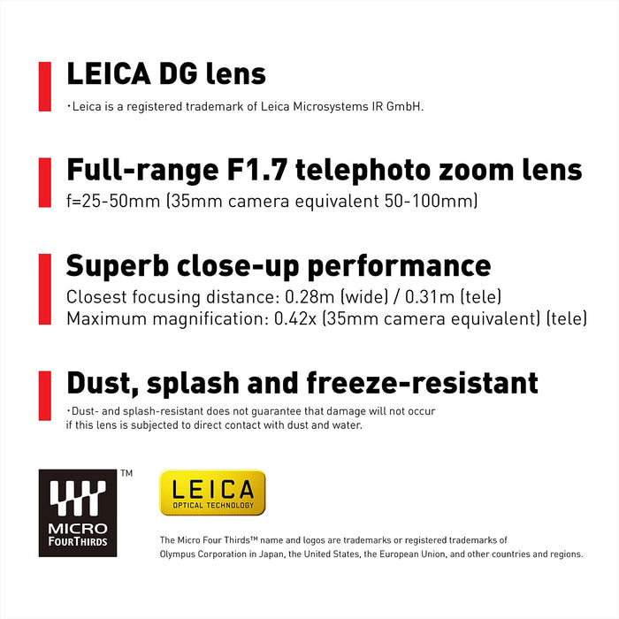 Panasonic Leica DG Vario Summilux 25-50mm F1.7 Asph (H-X2550) - 8