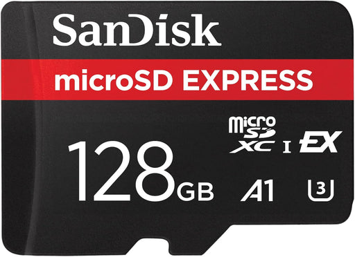 SanDisk microSDHC Express Card - 128GB High-Speed Storage SDSQXFN-128G-GN4NN - Image 1