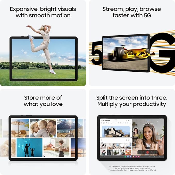 Samsung Galaxy Tab A9+ SM-X216 5G - 128GB Storage, 8GB RAM, Silver - Image 5