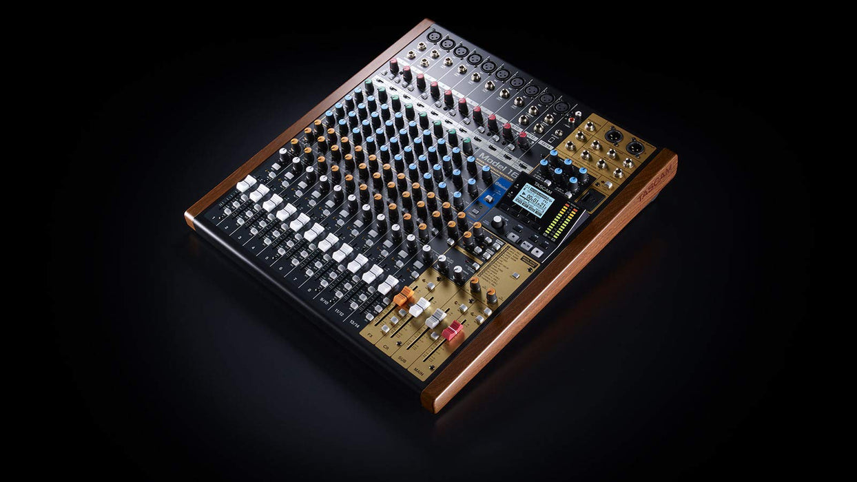 Tascam Model 16 Hybrid 14-Channel Mixer, Multitrack Recorder, and USB Audio Interface - 7