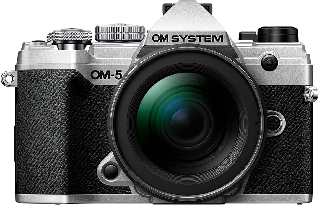 OM System OM-5 Mirrorless Camera with 12-45mm F/4 Pro Lens (Silver) - 1