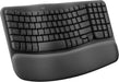 Logitech Wave Keys Wireless Keyboard - Ergonomic Design, Model 920-012281 - Image 1