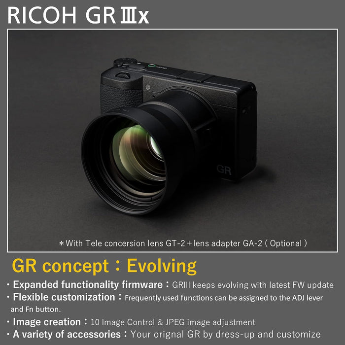 Ricoh GR IIIx Digital Camera - 24MP Compact Camera with 28mm Lens - Image 15