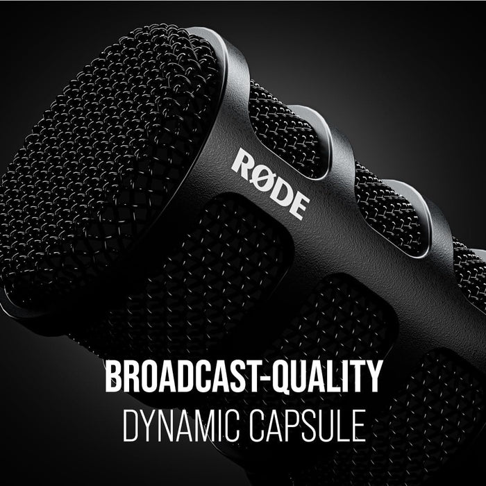 Rode PodMic USB Dynamic Broadcast Microphone - Versatile Black Model - Image 4