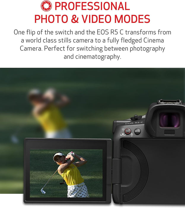 Canon EOS R5C Mirrorless Cinema Camera - 8K Video Recording - Image 5