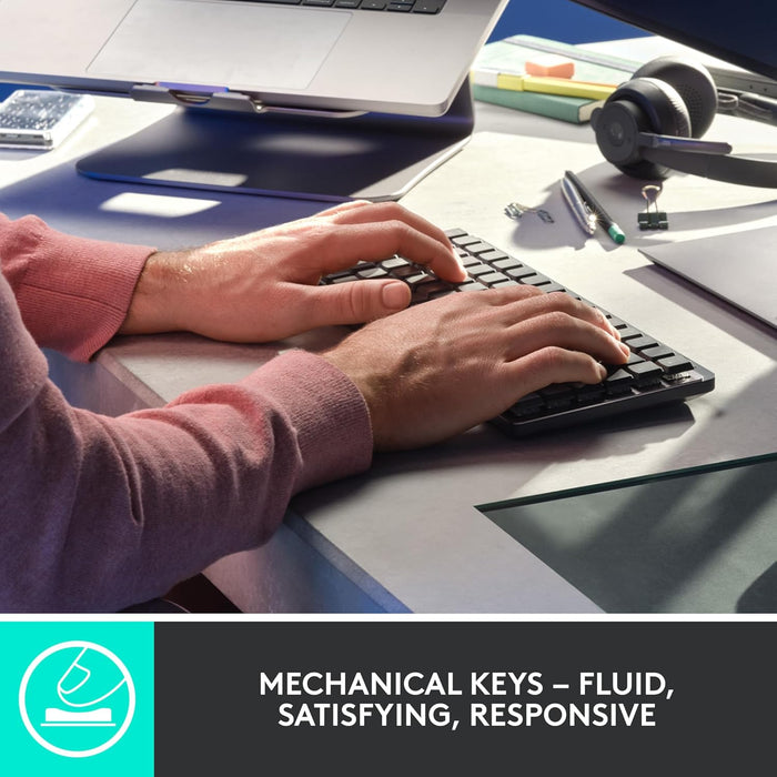 Logitech MX Mechanical Mini Wireless Keyboard - Compact Design for Mac - Image 2
