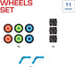 SMART GAMES GEOSMART: WHEELS SET - 11pcs - 3