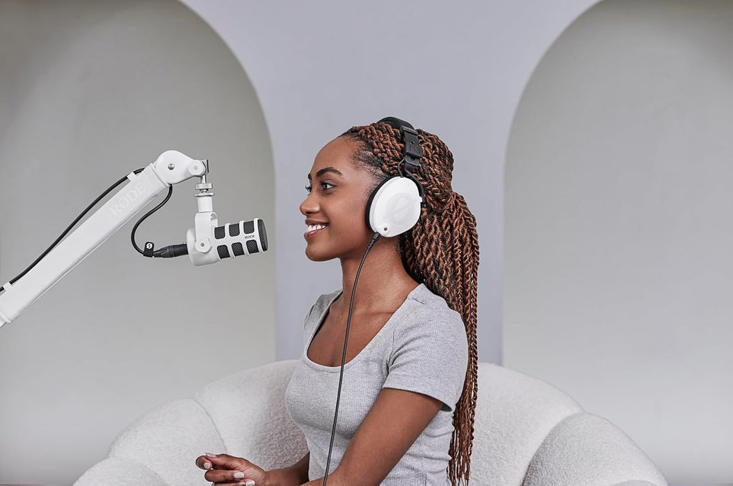 Rode PodMic Dynamic Podcasting Microphone - Professional White Model - Image 6
