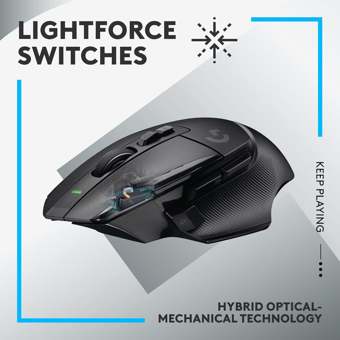 Logitech G502 X Lightspeed Wired Gaming Mouse - High-Performance Black Gaming Mouse - Image 3