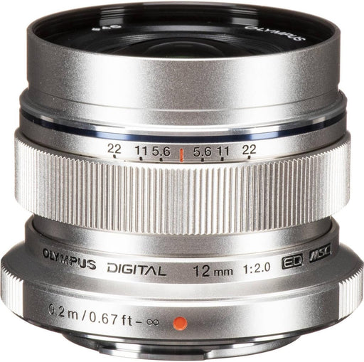 Olympus M. Zuiko Digital ED 12mm f/2.0 Lens - Silver for Micro 4/3 Cameras - Image 1