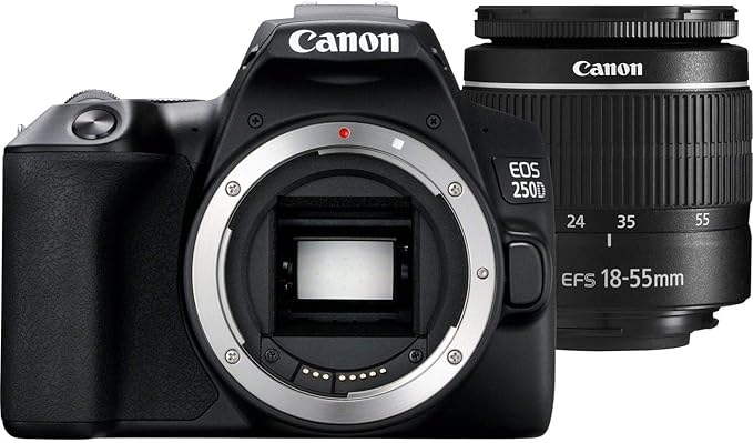 Canon EOS 250D Digital Camera Kit - 24.1MP DSLR with EF-S 18-55mm Lens - Image 1