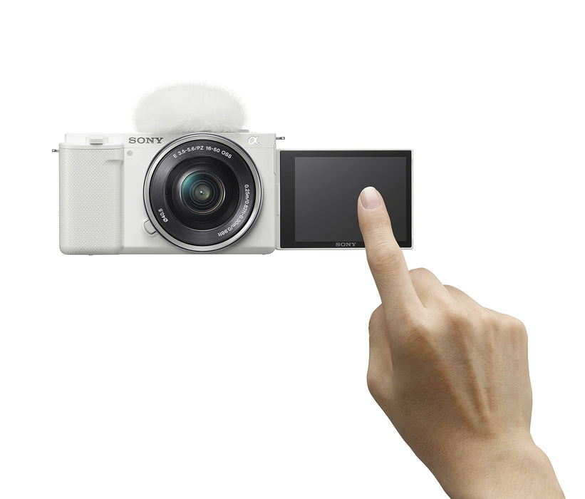 Sony ZV-E10 Mirrorless Camera Body (ILCZV-E10) (White) - 4