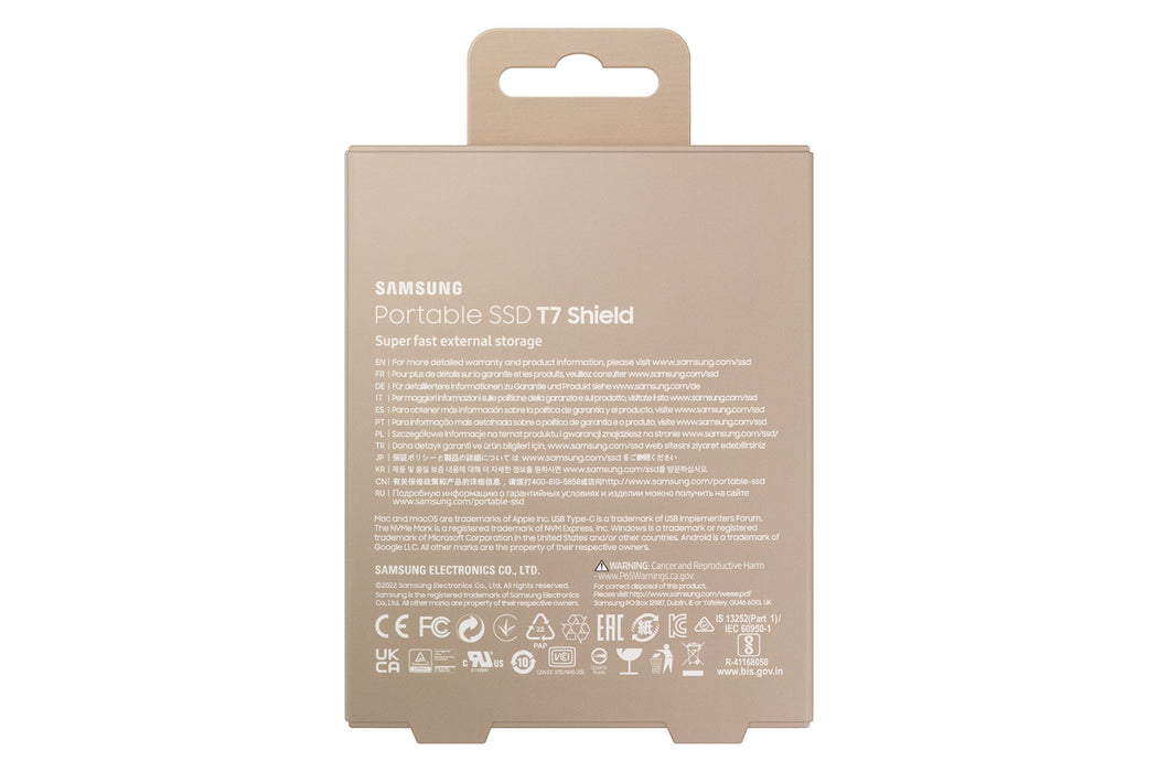 Samsung Portable SSD T7 Shield (1TB, Moonrock Beige, MU-PE1T0K) - 9