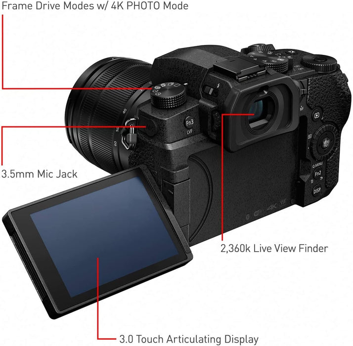 Panasonic Lumix DMC-G95D Body - Compact Mirrorless Camera in Black - Image 4