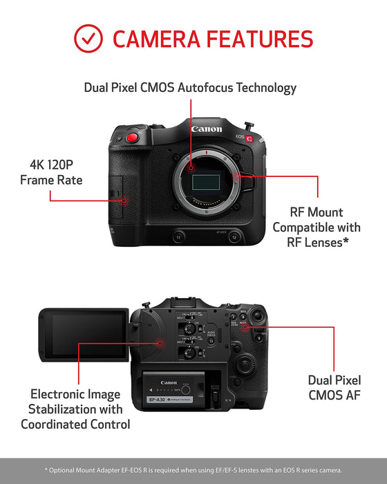 Canon EOS C70 Cinema Camera (RF Lens Mount) - 3