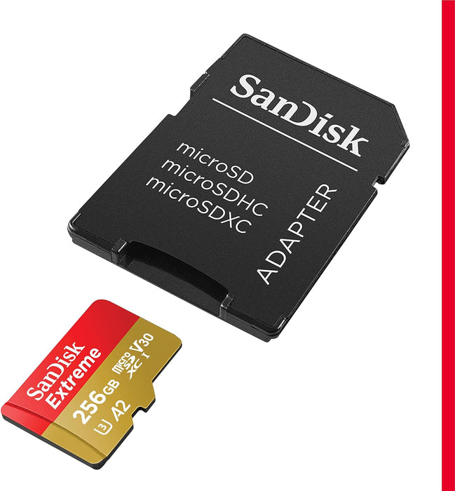 SanDisk microSDXC Extreme 256GB - High-Speed Memory Card SDSQXAV-256G-GN6MN - Image 2