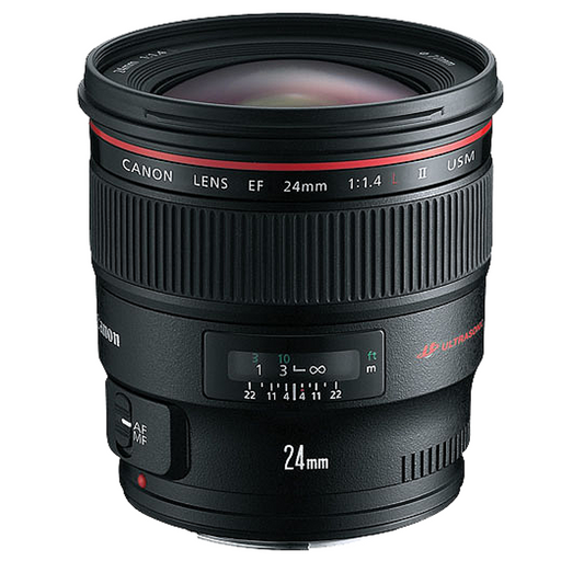 Canon EF 24mm f/1.4L II USM Autofocus Lens - Professional Wide-Angle Lens - Image 1