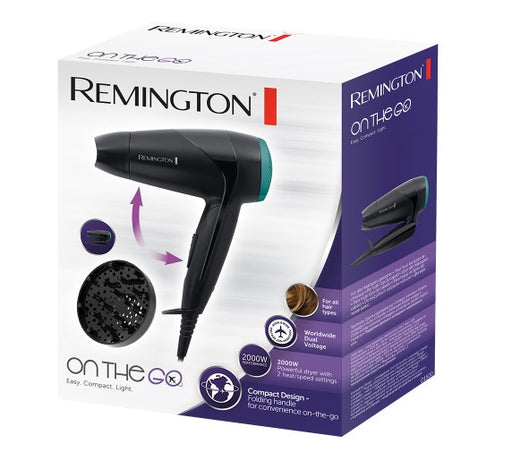 Remington Travel Hair Dryer With Diffuser D1500 2000w - 2