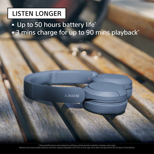 Sony WH-CH520 Wireless Over-Ear Headphone (Blue) - 2