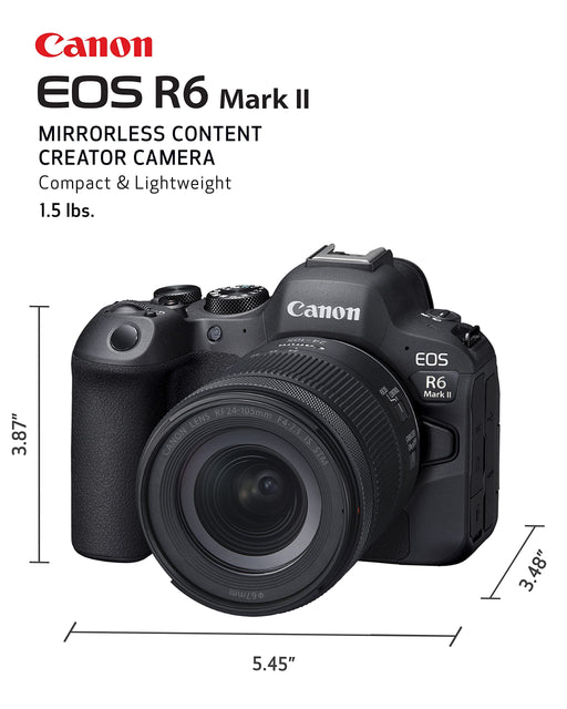 Canon EOS R6 Mark II with RF 24-105mm F/4-7.1 IS STM Lens - 2