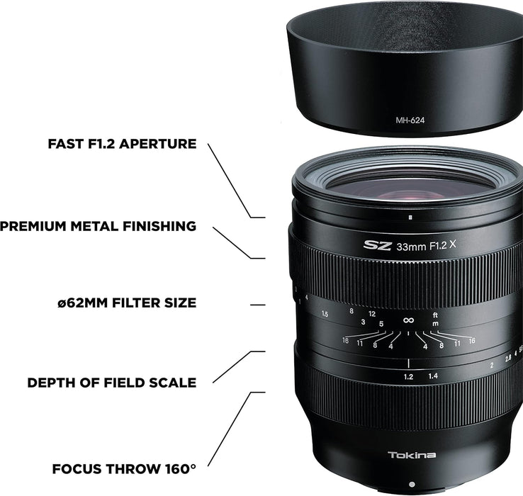 Tokina SZ 33mm F/1.2 Lens - Premium Fast Aperture Lens for Sony E - Image 3
