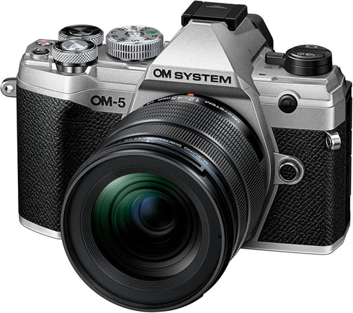OM System OM-5 Mirrorless Camera with 12-45mm F/4 Pro Lens (Silver) - 1