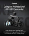 Canon XA60 Professional UHD 4K Camcorder (With Hand Grip) - 3