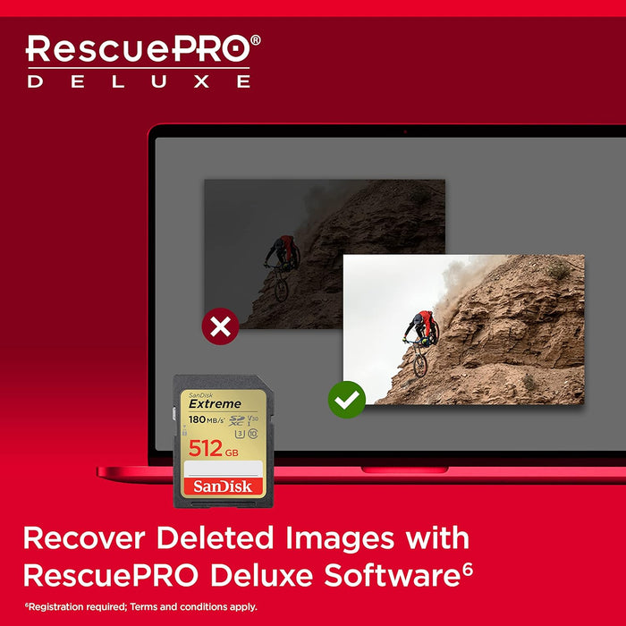 SanDisk SD Extreme Class 10 UHS-I Memory Card - 512GB High-Speed Storage - Image 6